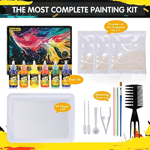 Water Marbling Paint - Crafts Kits for Kids 6-12