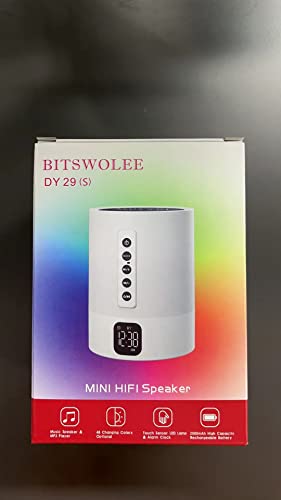 Bluetooth Speaker Alarm Clock Bedside Lamp Color Changing