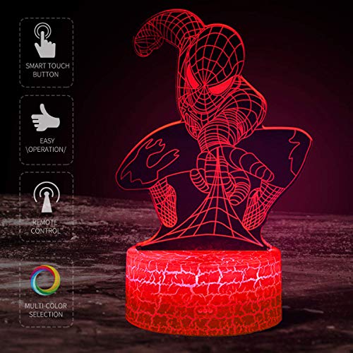 Spiderman 3D Night Light - Fun Gadget Gift