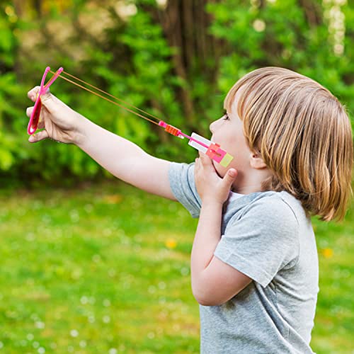 12PCS VEYLIN Slingshot Rocket Shooters Toy, Outdoor Gifts