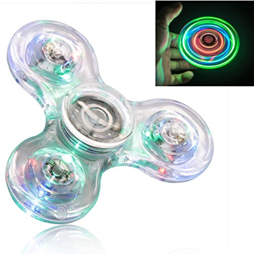 FIGROL LED Light Fidget Spinner, Rainbow Hand Spinner