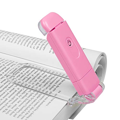DEWENWILS Clip On LED Book Light - Pink