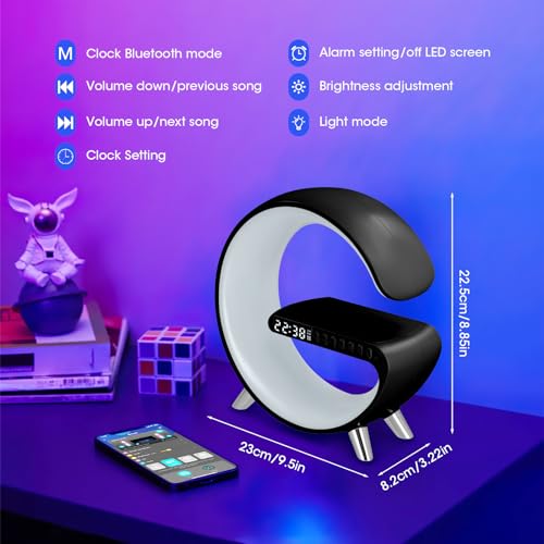 Jalann Smart Lamp Bluetooth Speaker with Wireless Charger