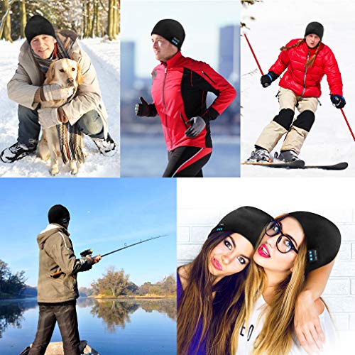 Upgraded Bluetooth Beanie: Music Hat with Speakers & Mic