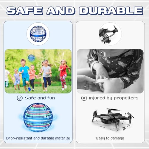 Hand Controlled Flying Orb Toy - Blue