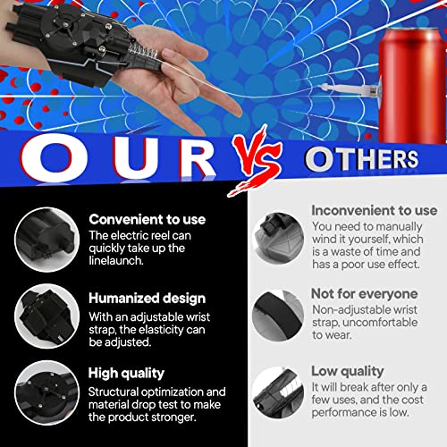Spider Web Shooter, Electric Reel-in Launcher, Silk Toy