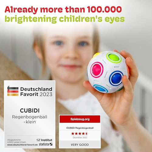 CUBIDI® Rainbow Puzzle Ball: Brain Teaser for Kids