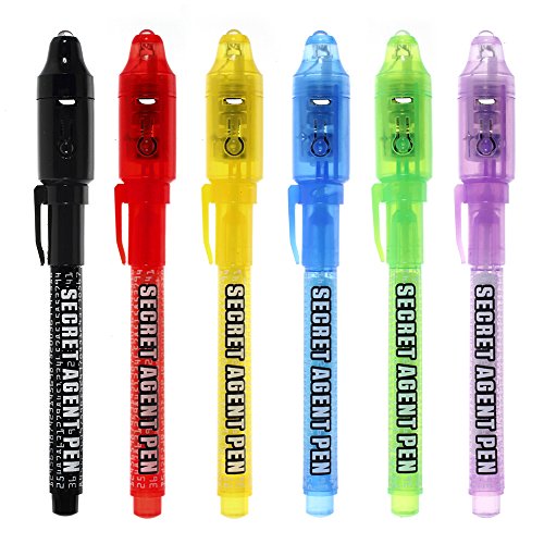 MALEDEN Invisible Ink Pen with UV Light (6)