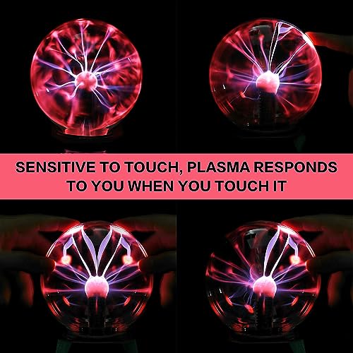 Plasma Ball Lamp: 5 Inch, Touch & Sound Sensitive