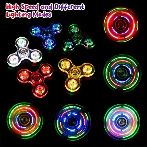 FIGROL LED Light Fidget Spinner, Rainbow Hand Spinner