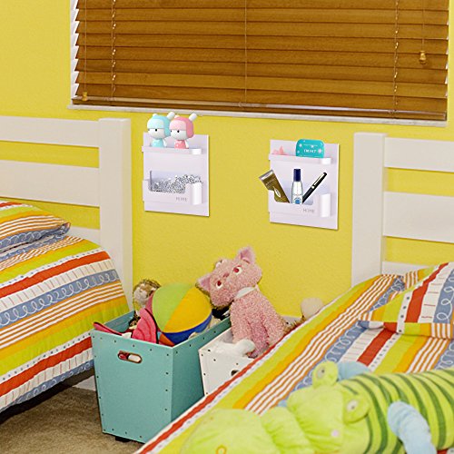 Wall-mounted Bedside Shelf Organizer for Gadgets