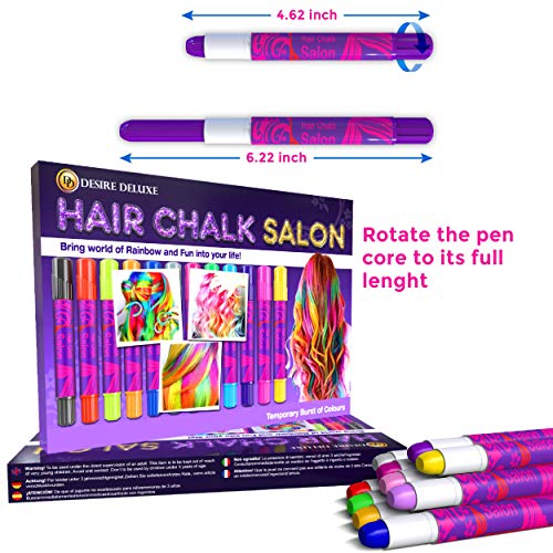 Desire Deluxe Hair Chalk Pens - Colorful Gift for Girls
