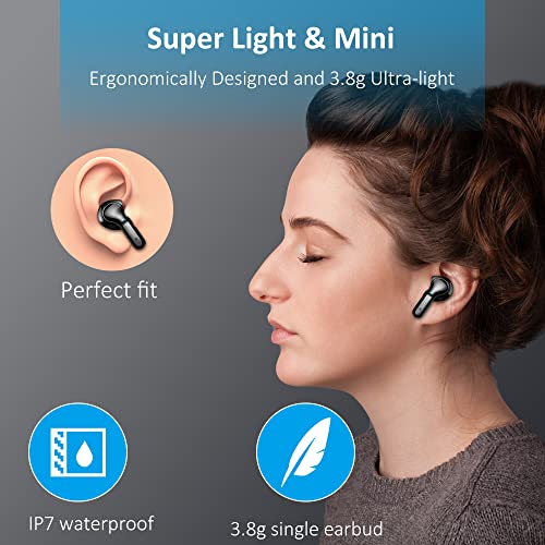 Wireless Bluetooth Earbuds: 40H Deep Bass IP7 Waterproof