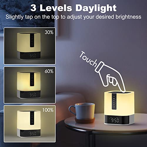 LED Speaker Lamp with Alarm Clock & Color-changing Light