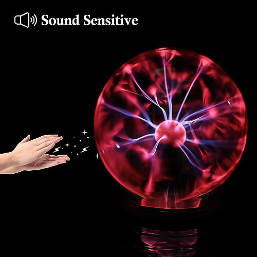 Plasma Ball Lamp: 5 Inch, Touch & Sound Sensitive