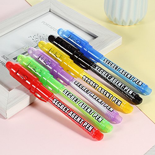 MALEDEN Invisible Ink Pen with UV Light (6)