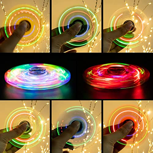 FIGROL LED Light Fidget Spinner, Rainbow Hand Spinner