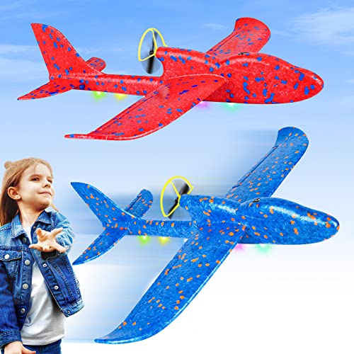 2023 Electric Airplane Toy, Foam Throwing Glider
