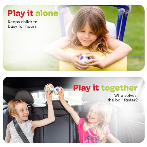 CUBIDI® Rainbow Puzzle Ball: Brain Teaser for Kids