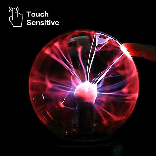 Plasma Ball Lamp: 5 Inch, Touch & Sound Sensitive