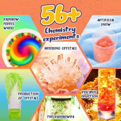 Kids Science Experiment Set: Grow Crystals & Make Rainbow