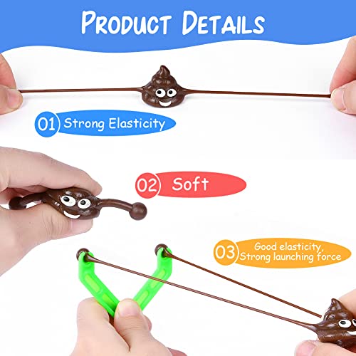 Ainiv Squeeze Slingshot Toy - 12 Toys, 3 Slingshots