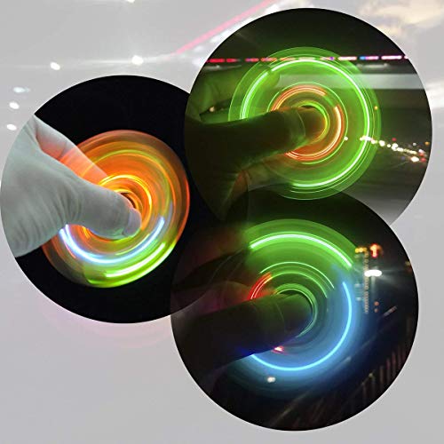 FIGROL LED Light Fidget Spinner, Rainbow Hand Spinner