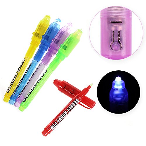 MALEDEN Invisible Ink Pen with UV Light (6)