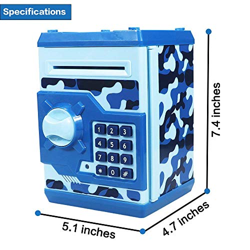 HUSAN Code Lock Piggy Bank - Kids Mini ATM