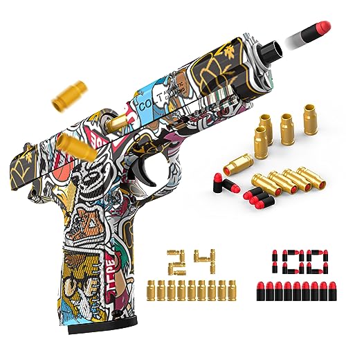 Shell Ejecting Foam Bullet Pistol Blaster - Kids' Educational Gadget