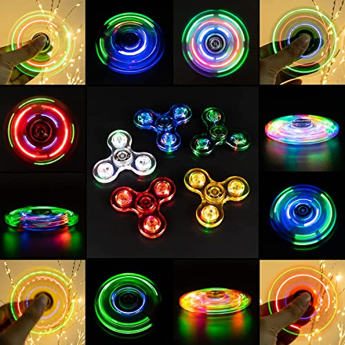 FIGROL LED Light Fidget Spinner, Rainbow Hand Spinner