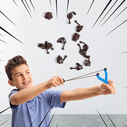 Ainiv Squeeze Slingshot Toy - 12 Toys, 3 Slingshots