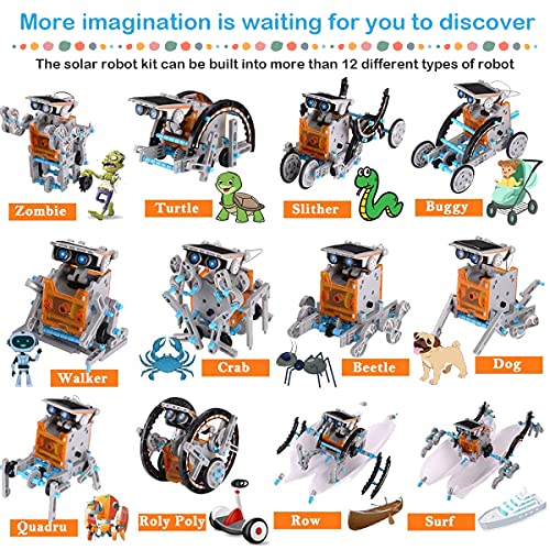 ACELIFE STEM Solar Robot Toy: 12-in-1 Science Kit
