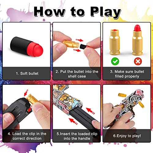 Shell Ejecting Foam Bullet Pistol Blaster - Kids' Educational Gadget