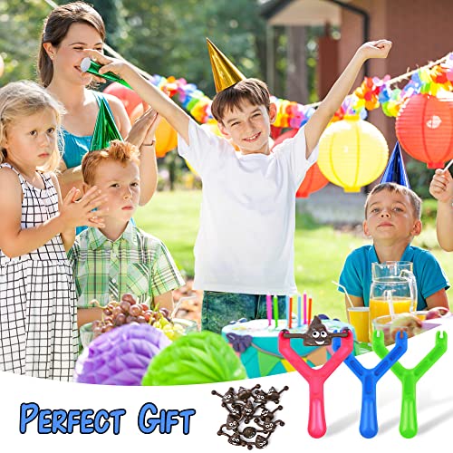 Ainiv Squeeze Slingshot Toy - 12 Toys, 3 Slingshots