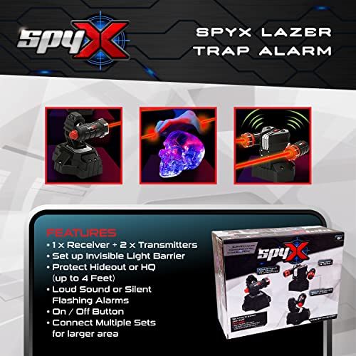 SpyX Lazer Trap Alarm for Kids: Multi-Colored 25cm