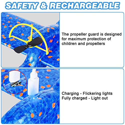 2023 Electric Airplane Toy, Foam Throwing Glider