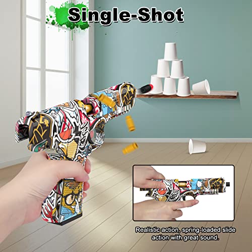 Shell Ejecting Foam Bullet Pistol Blaster - Kids' Educational Gadget