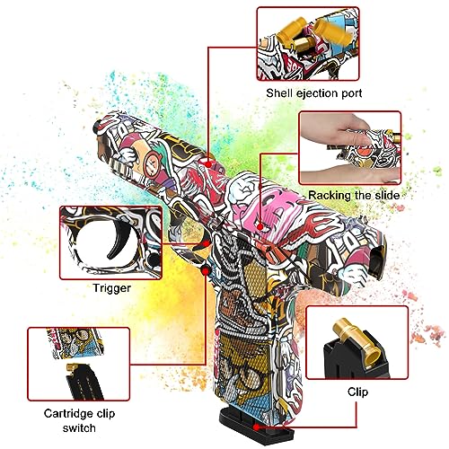 Shell Ejecting Foam Bullet Pistol Blaster - Kids' Educational Gadget