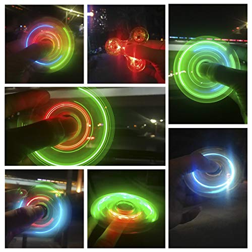 FIGROL LED Light Fidget Spinner, Rainbow Hand Spinner