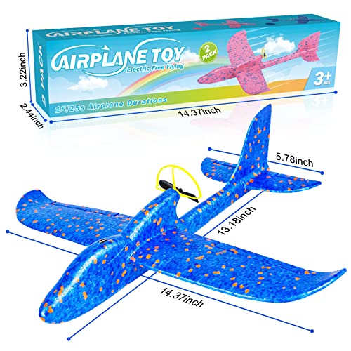 2023 Electric Airplane Toy, Foam Throwing Glider