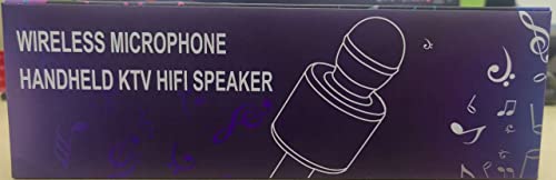 Ankuka Karaoke Wireless Microphone with LED Lights, Rose Gold