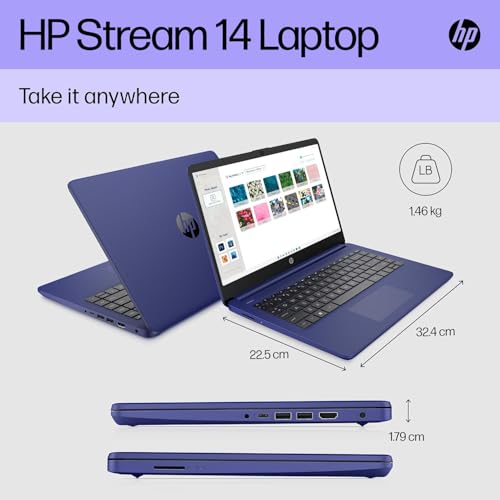 HP Stream 14" Laptop with Intel N4120 Processor