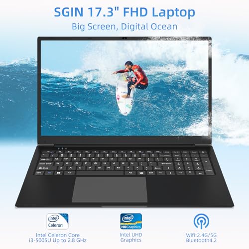 SGIN 17.3" FHD Laptop with 4GB RAM & SSD
