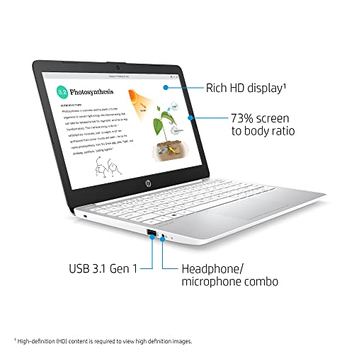 HP Stream 11" Laptop with Intel Celeron N4120
