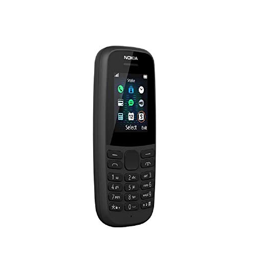 Nokia 105 Feature Phone 1.77 Inch - Black