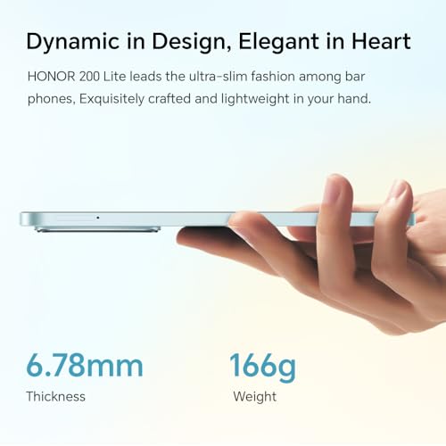 HONOR 200 Lite 5G Smartphone, 8GB+256GB Storage