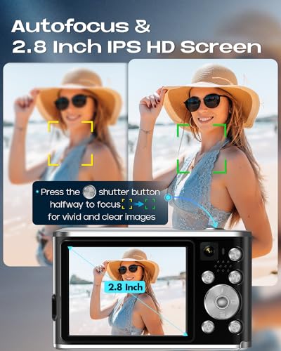4K Autofocus Dual Camera with 32G Memory Card
