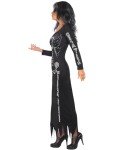 Black Skeleton Dress Costume for Halloween Parties