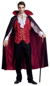 Men's Scary Vampire Deluxe Halloween Costume - Large